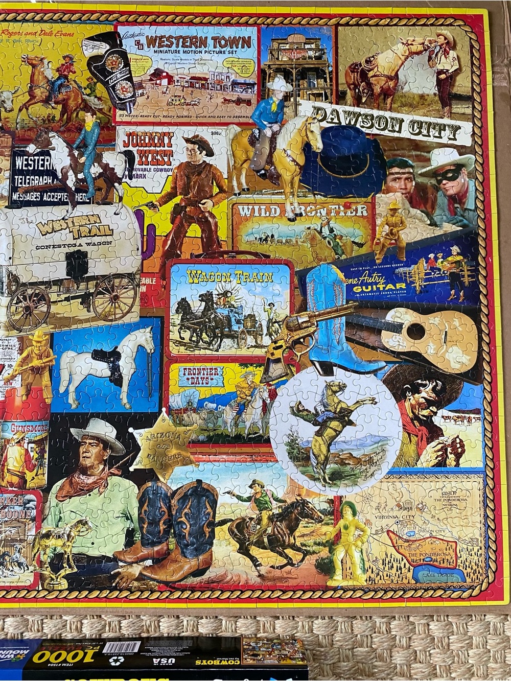 Cowboys White Mountain 1000 Piece Puzzle Complete - Picture 6 of 10